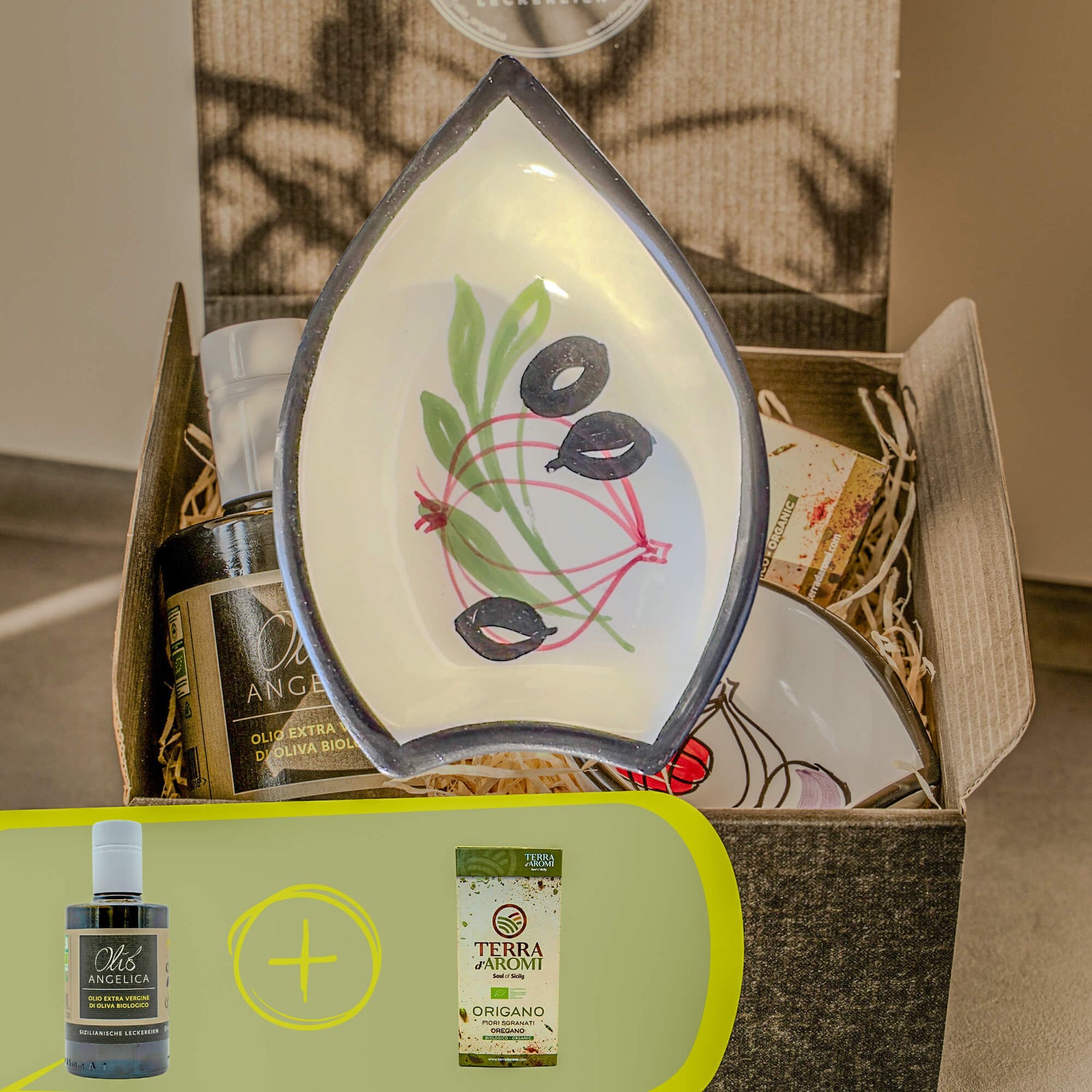 Geschenkbox mit Keramik & Oregano