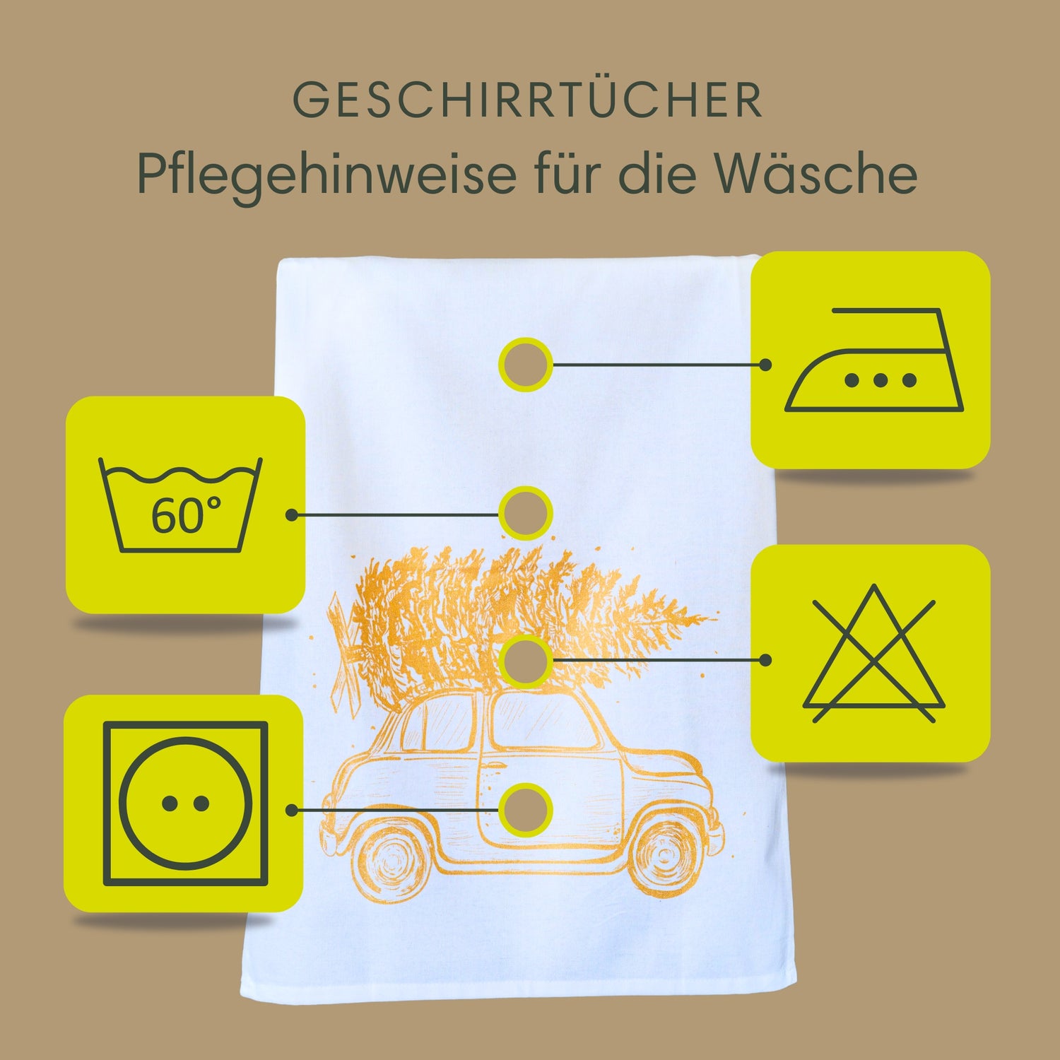 Geschirrtuch | Rasender Tannenbaum