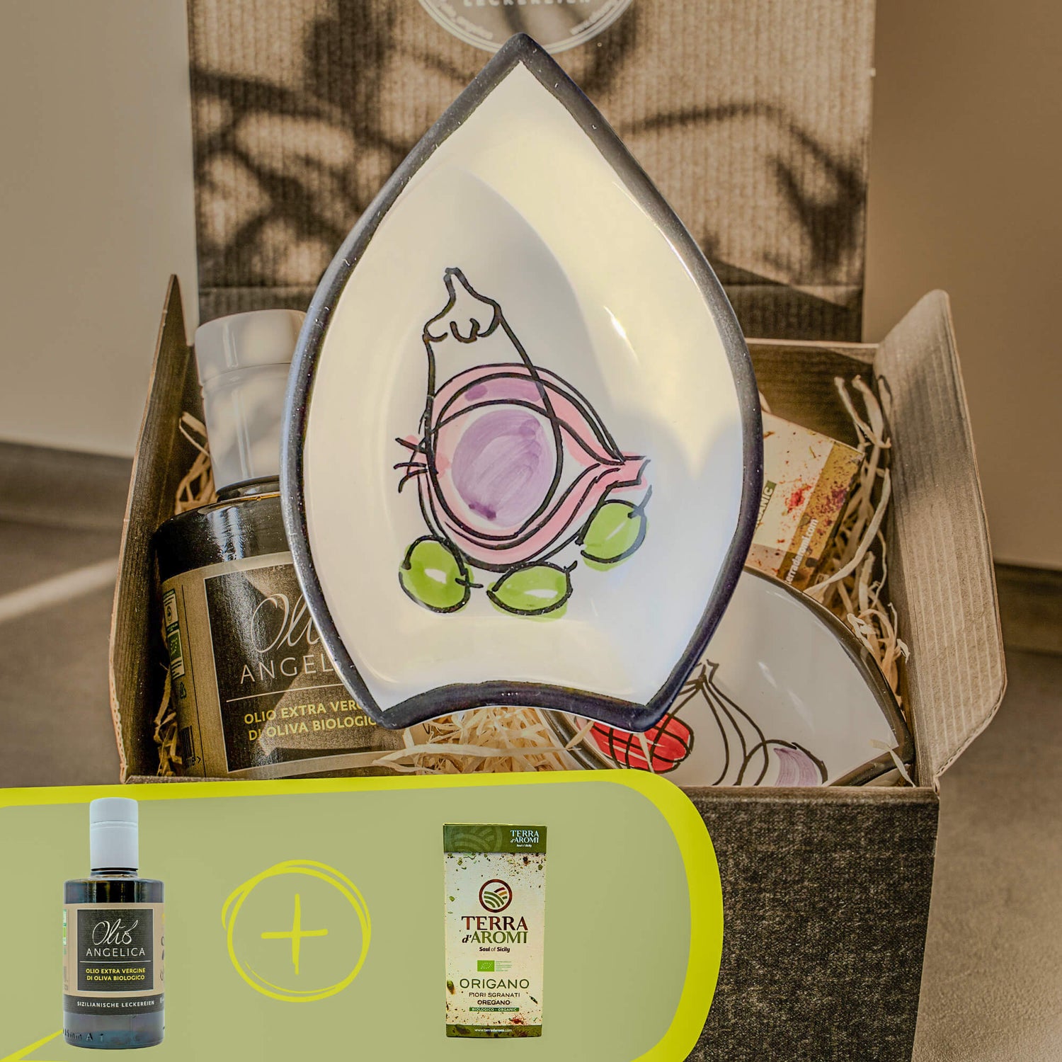 Geschenkbox mit Keramik & Oregano