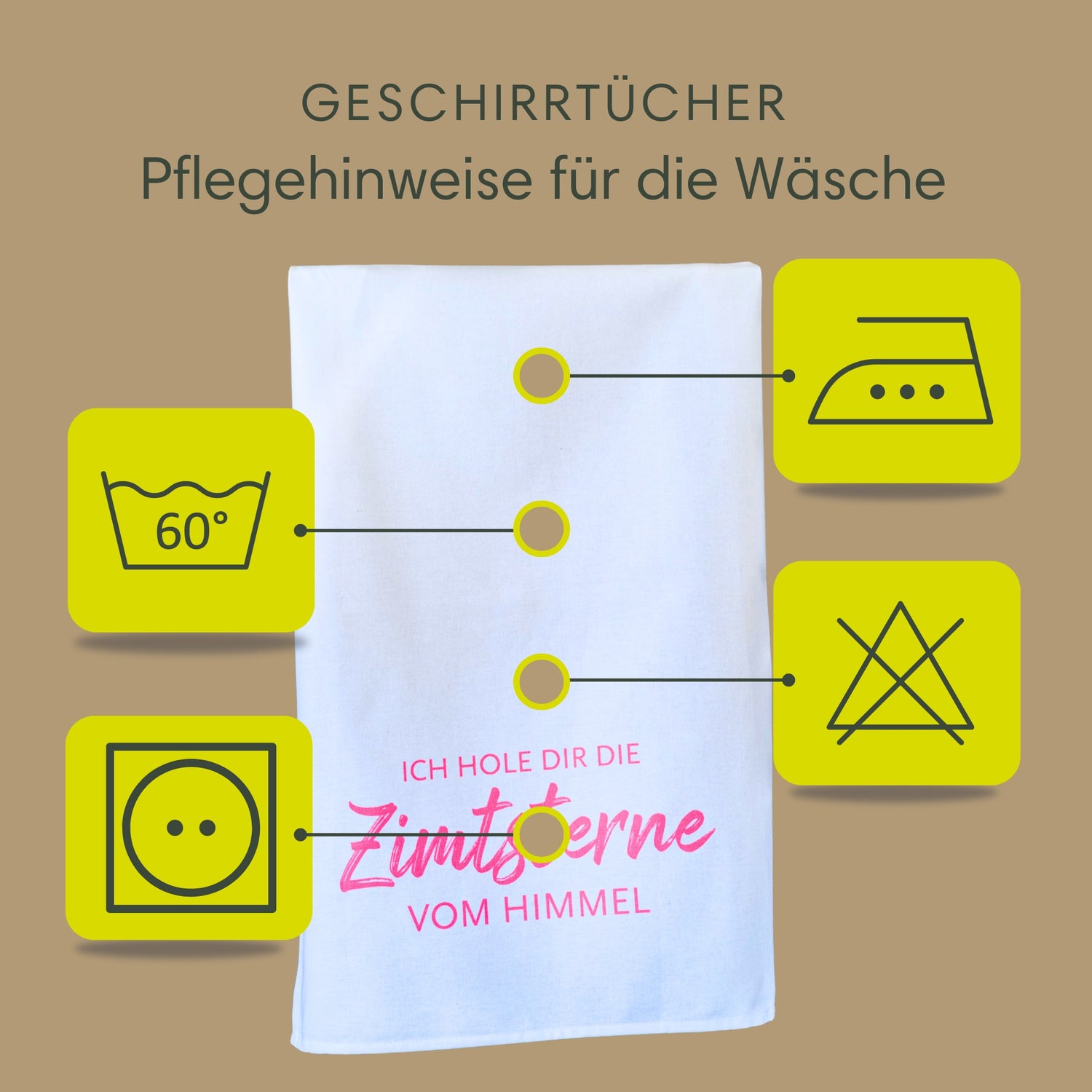 Geschirrtuch | Ich hole dir die Zimtsterne vom Himmel