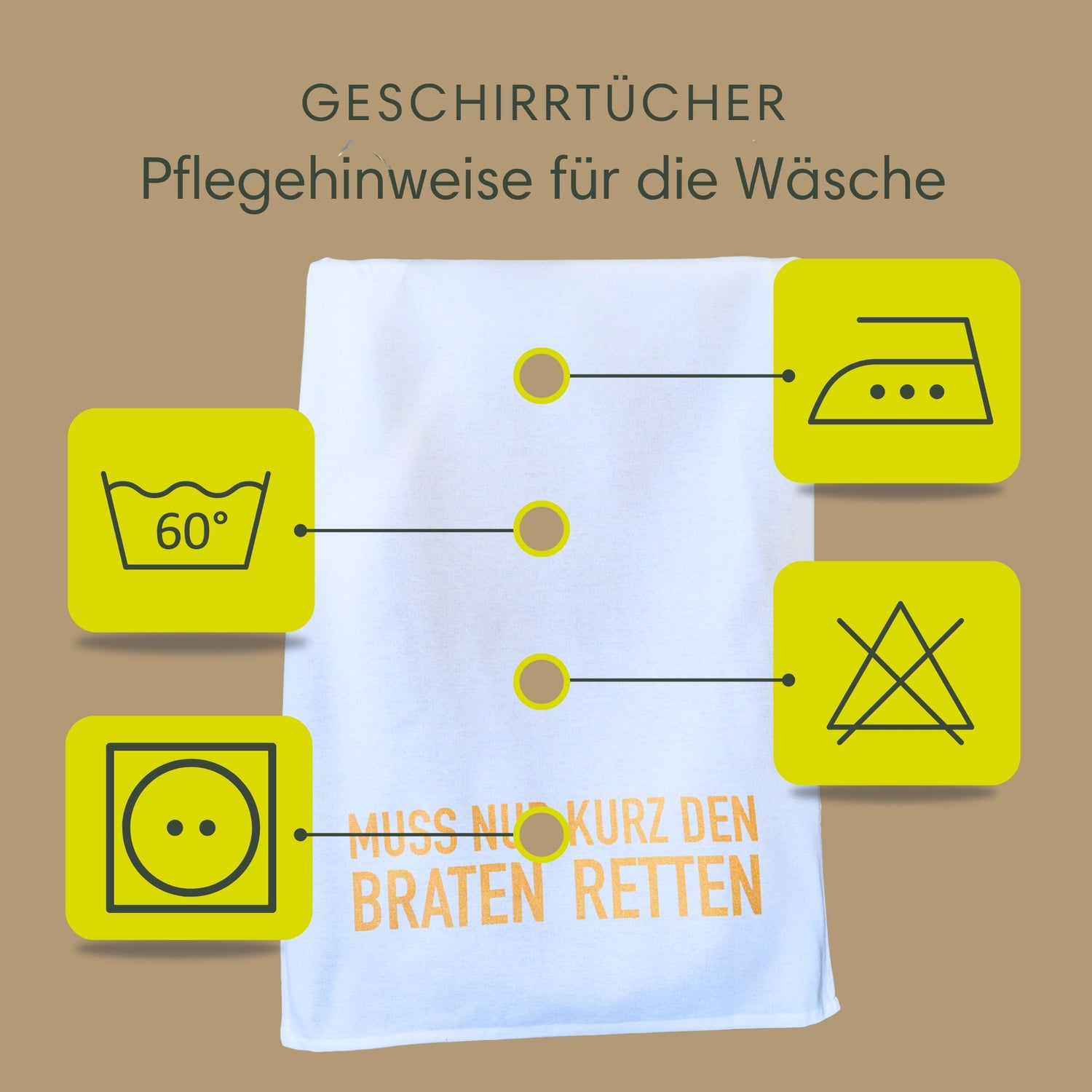 Geschirrtuch | Muss nur kurz den Braten retten