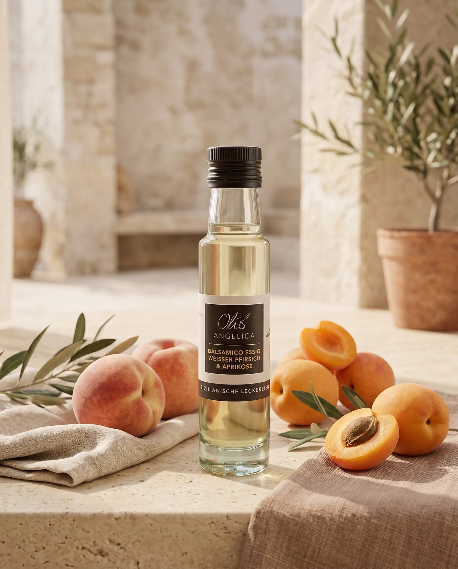 Weißer Pfirsich & Aprikose Balsamico – Fruchtige Leichtigkeit mit feiner Süße