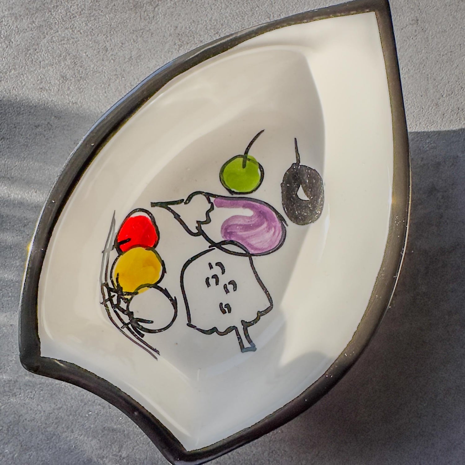 Blattförmiges & Rundes Keramikschälchen (Klein)