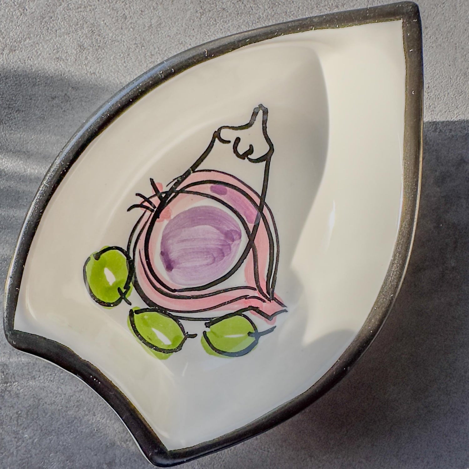 Blattförmiges & Rundes Keramikschälchen (Klein)
